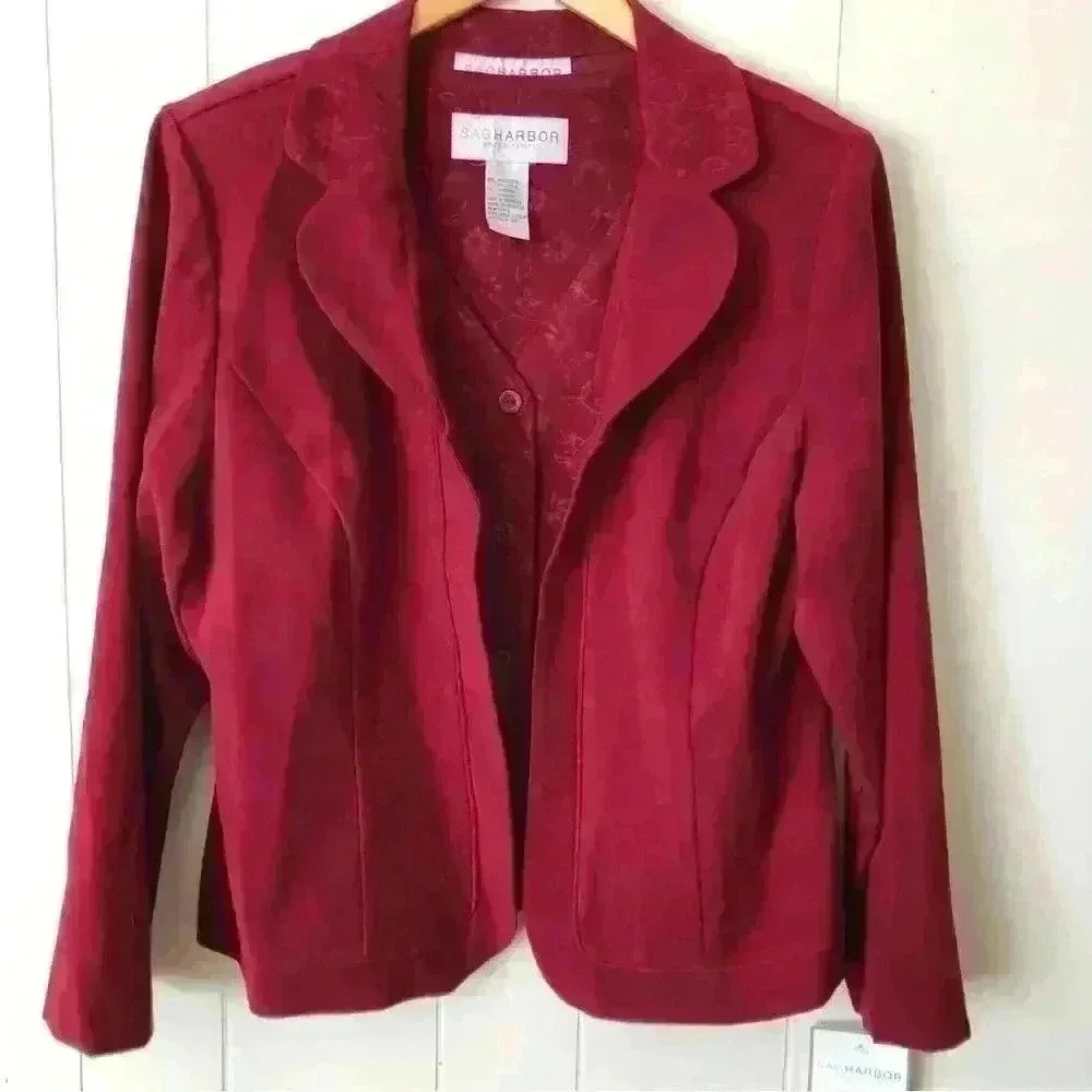 Sag Harbor Two Piece Set - Jacket and Vest Size 16P